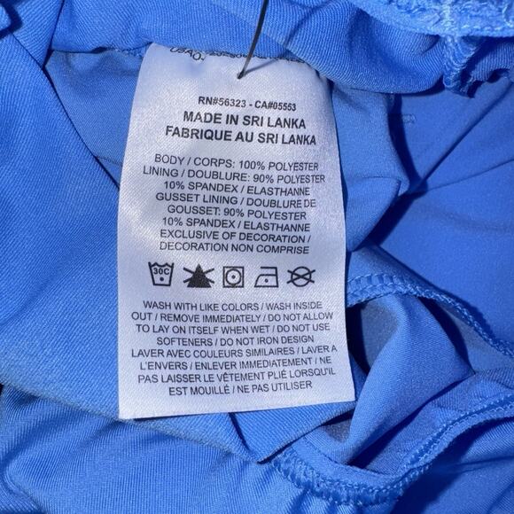 Nike Shorts *NEW* One Dri-Fit Ultra High Waist 3" w/ Brief Size WM LARGE Blue - Picture 8 of 8